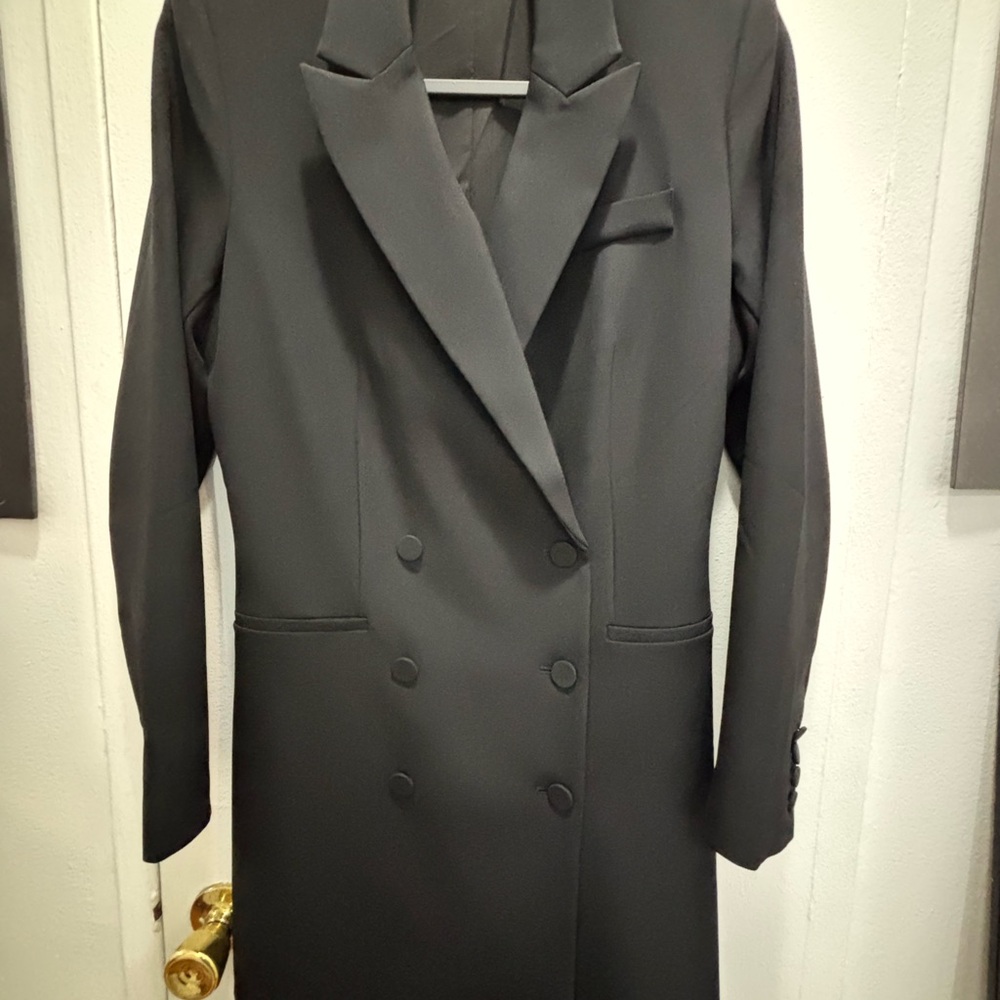 Express Black Double-Breasted Blazer Dress